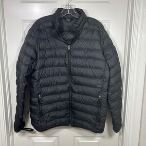 Eddie Bauer 650 Down Packable Puffer Jacket Men’s M Black